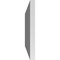 Ekena Millwork Vertical Surface Mount PVC Gable Vent: Non-Functional, w/3-1/2"W x 1"H, Standard Frame, 36"W x 12"H GVPVE36X1201SN - alternate 2